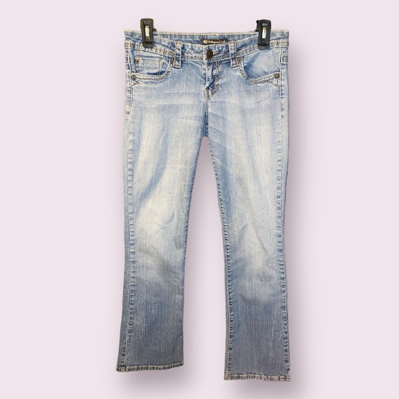 Underground Souls Low Rise Flare Stretch Jeans - size 7 - Picture 1 of 9